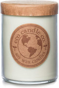 ECO CANDLE CO. Recycled Candle, Oakmoss, 18 oz. Double Wick - Scents of Citrus, Floral, Oakmoss, & Patchouli - 100% Soy Wax, No Lead, Kraft Paper Label & Lid, Hand Poured, Midwest Grown Soybeans