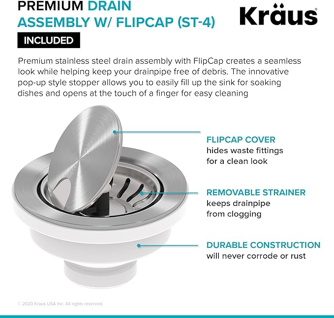 KRAUS Turino Workstation 33-inch Farmhouse Reversible Apron Front Fireclay Single Bowl Kitchen Sink with Accessories in Gloss White, KFR4-33GWH