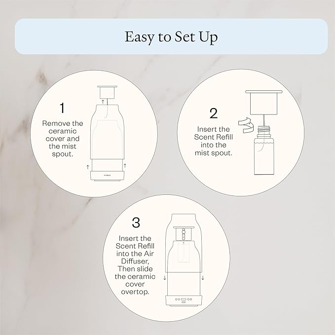 Vitruvi Air Waterless Diffuser + Forest Frost Waterless Diffuser Scent Refill