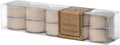 ECO CANDLE CO. Tea Light Candles, Oakmoss, 10-Pack - Scents of Citrus, Floral, Oakmoss, & Patchouli - Recyclable, 100% Soy Wax, No Lead, Hand Poured, Made from Midwest Grown Soybeans, .6 oz. Each