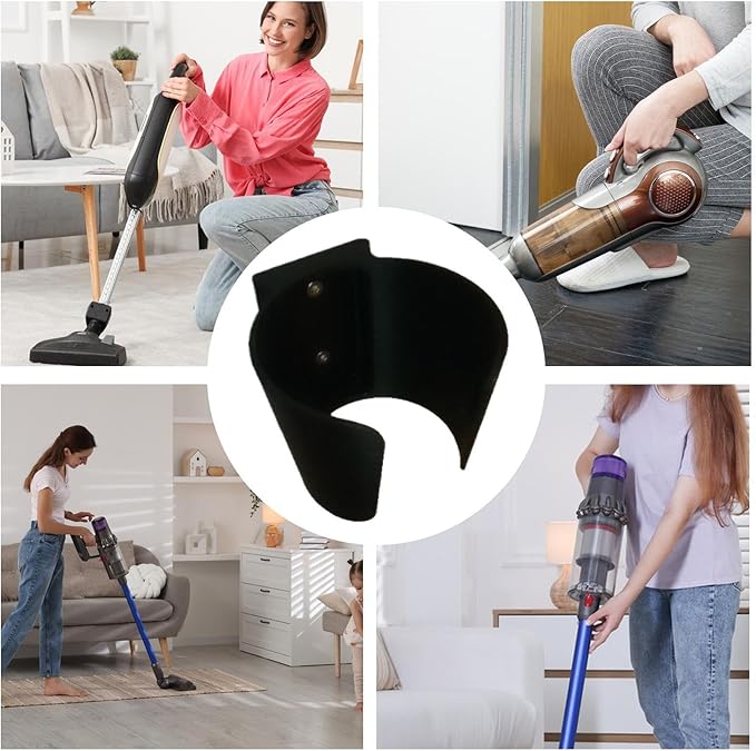 Vacuum Hanger - Wall Mount Garage Accessories Holder | Heavy Duty Storage Hook for Home, Garage, Closet, Door, Broom, Mop, and Cleaner Organization