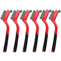 6 Pcs Wire Brushes for Cleaning, Stainless Steel Bristles Scratch Brush Set for Polishing, Rust Removal & Deep Cleaning