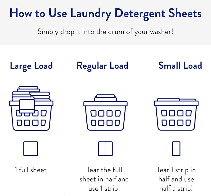 The Clean People Laundry Detergent Sheets - Laundry Soap - Ultra Concentrated, Recyclable Packaging, Stain Fighting - Fresh Scent, 192 Pack