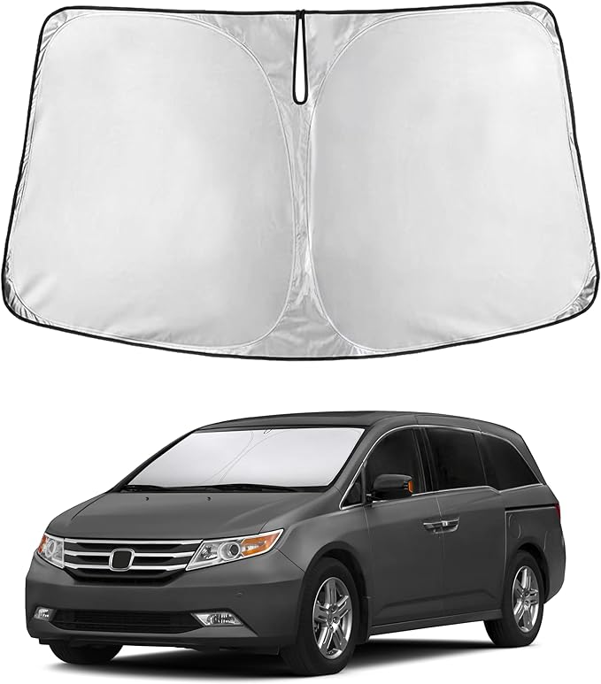EcoNour Windshield Sun Shade for Honda Odyssey 2011–2015 2016 2017, Sun Visor for Front Windshield & Window Sunshade Cover, UV Heat Blocker & Protector, Car Accessories