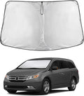 EcoNour Windshield Sun Shade for Honda Odyssey 2011–2015 2016 2017, Sun Visor for Front Windshield & Window Sunshade Cover, UV Heat Blocker & Protector, Car Accessories
