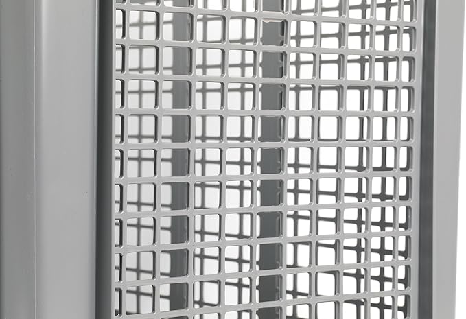 Hudson Exchange 24 x 16 x 8" (40 Pack) Mesh Straight Wall Handled Storage Container Tote, Gray