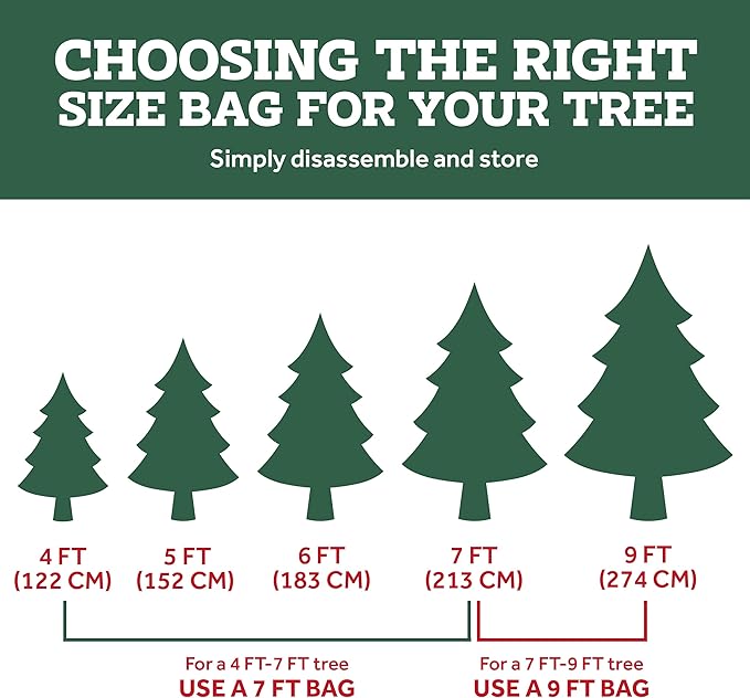 ZOBER 600D Oxford Fabric Large Christmas Tree Storage Bag - Fits 9 Ft Artificial Trees - Tear Proof Waterproof Christmas Tree Bag For Storage Box For Xmas - Strong, Durable Handles - Card Slot - Gray