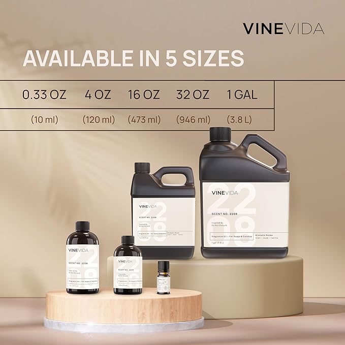 VINEVIDA 32oz Natural Scent No.1408 Fragrance Oil for Candle & Soap Making - Made in USA