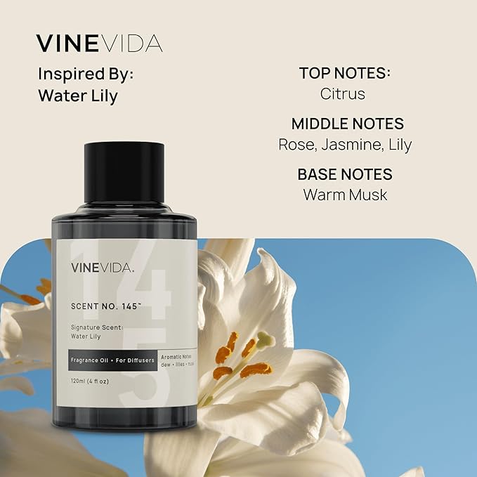VINEVIDA Clean Collection (Pack of 4) - Diffuser Fragrance Oil Set - Cold Air Diffuser Oil