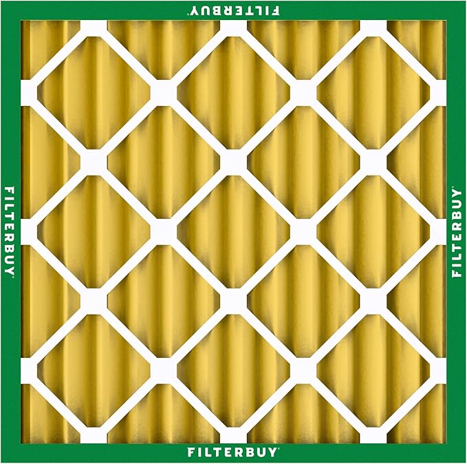 Filterbuy 24x24x2 Air Filter MERV 11 Superior Pet & Allergy Defense (2-Pack), Electrostatic Pleated HVAC AC Furnace Filters Replacement, Made in USA (Actual Size: 23.38 x 23.38 x 1.75)