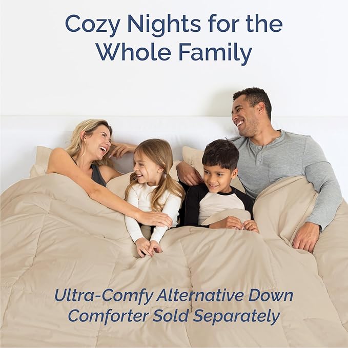 Cal King 6 Piece Sheet Set - Comfy Breathable & Cooling - Ultra-Soft Hotel Luxury Bedding Set with 8-16 Inch Deep Pockets - 1 Flat & 1 Fitted Sheet & 4 Pillowcases - Wrinkle Free & Easy Care - Cream