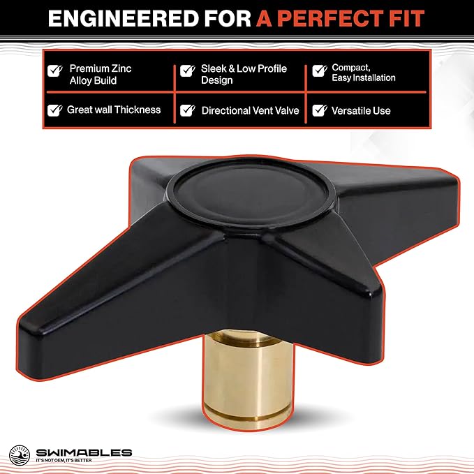 Swimabels Replacement for Hayward CX1750G Locking Knob – Fits C1750 Star Clear Plus Cartridge Pool Filter – Durable Square Knob for 175 Sq. Ft Hayward Filter – Easy Installation, Wear-Resistant Design