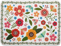 Colorful Boho Floral Dish Drying Mat 18x24 Inch Dishes Dry Pad Drainer Rack Mats Absorbent Hanging Loop Kitchen Counter Bar Accessories