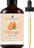 Handcraft Blends Orange Essential Oil – Huge 4 Fl Oz – 100% Pure and Natural – Premium Grade Essential Oil for Diffuser and Aromatherapy, Skin, Massage, Candle and Soap Making Fragrance