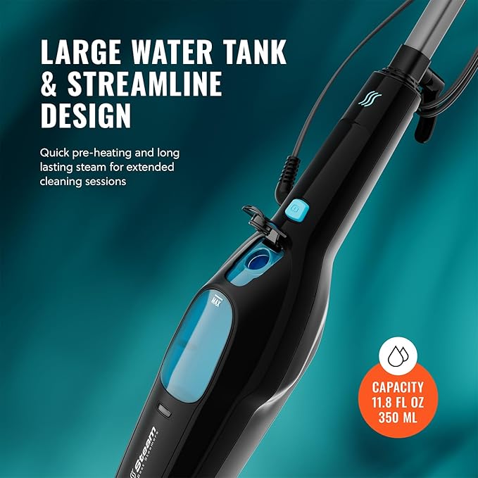 PurSteam Professional Steam Mop | Multi-Surface Floor Cleaner for Hardwood, Tile, Laminate & Carpet | Fast Heating, Lightweight & Chemical-Free Cleaning