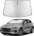 EcoNour Windshield Sun Shade for Hyundai Elantra 2017–2020 | Front Window Sunshade | Foldable Car Sun Protector | Blocks UV Rays & Keeps Interior Cooler