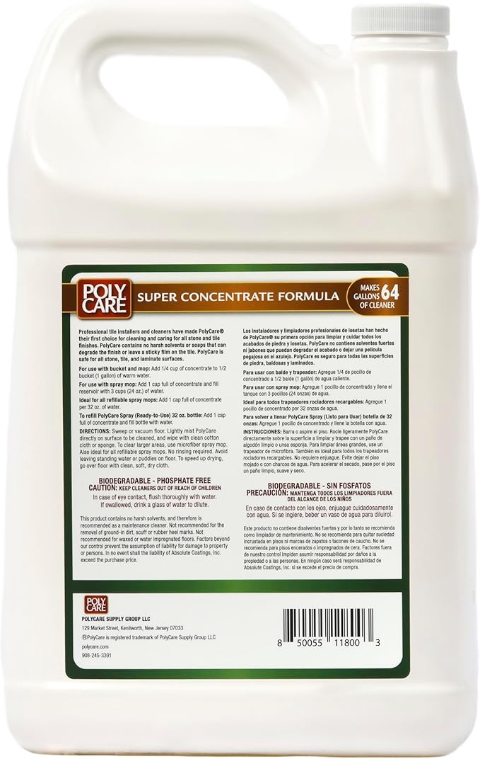 PolyCare 70001 Floor Cleaner Concentrate, 1 Gallon (1, Tile Stone)