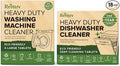 Renuv® Dishwasher Cleaner + Washing Machine Cleaner Bundle - Heavy Duty Appliance Deep Cleaning, Descaling and Deodorizing.