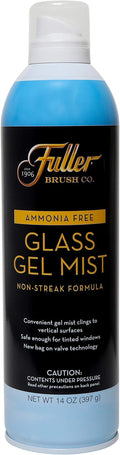 Fuller Brush Glass Gel Mist Spray – 14 oz Glass Cleaner for Windows, Mirrors and Plexiglass – Streak-Free Formula Safe for Tinted & Vertical Surfaces (Pack of 1)