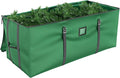 Mrrihand Christmas Tree Storage Bag - Large 7.5Ft Artificial Tree Container, Anti-Tear Heavy-Duty 600D Oxford Cloth Box With Handles (Green)