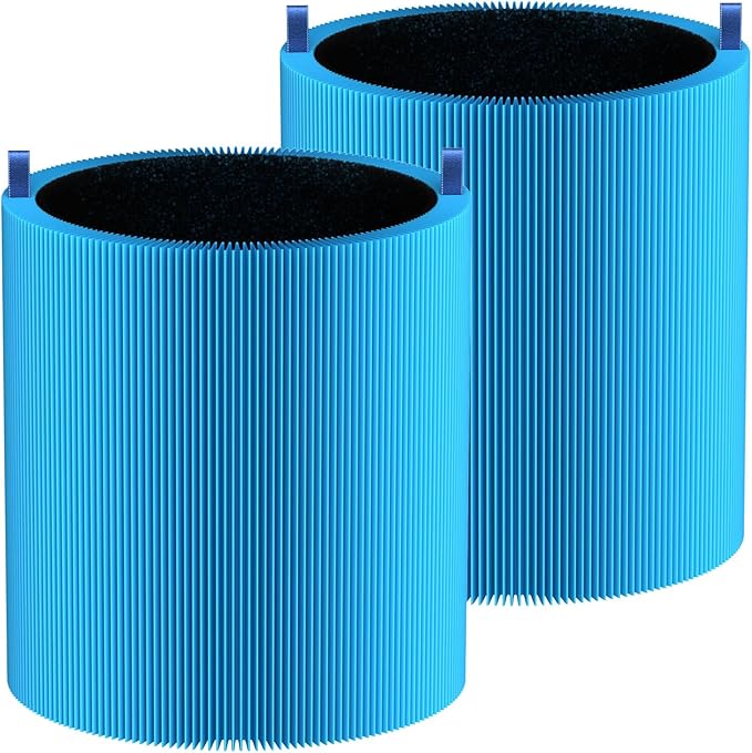 2 Pack 311i Max A11ergenBlock Replacement Filter Compatible with Blueair Blue Pure 311i Max Air Purifiers, HEPA and Activated Carbon Filter, Blue Pure F3MAX
