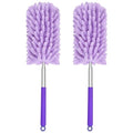 TIMIVO Mini Duster for Cleaning, 360° Bendable Hand Dusters with Extension Pole, Washable Small Duster for Car Interior, Office, Furniture