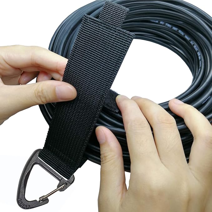 Extension Cord Holder Organizer(4 Pack L), Extension Cord Hanger for Garage Organization and Storage, 16-Inch Heavy Duty Storage Straps, Garage Gadgets for Men