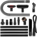 16-Piece 1 1/4 Inch(32mm) Vacuum Attachments Cleaning Kit With Vacuum Extension Wand/Dryer Lint Vac Attachment/Flexible Crevice Tool