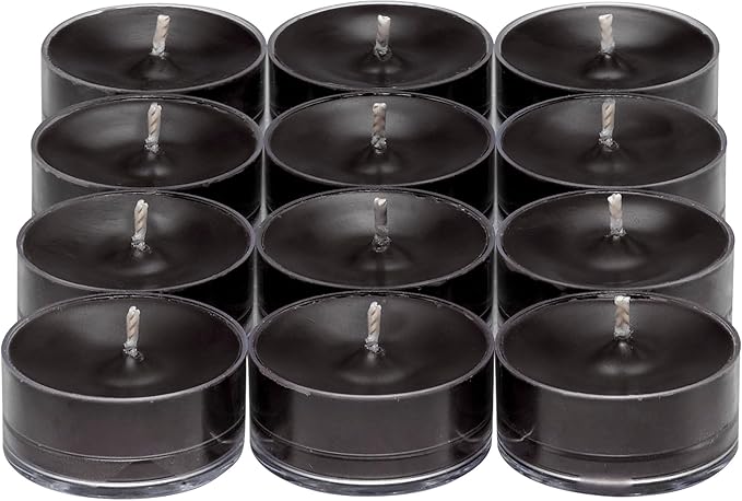 PartyLite Gift Set of 12 Universal Tea Lights, Fig Fatale Scented, Notes of Apricot, Green Fig, Peach, Mango, Strawberry and Vanilla, 4-6 Hour Burn Time, Luxurious & Rich, Perfect for Gifting