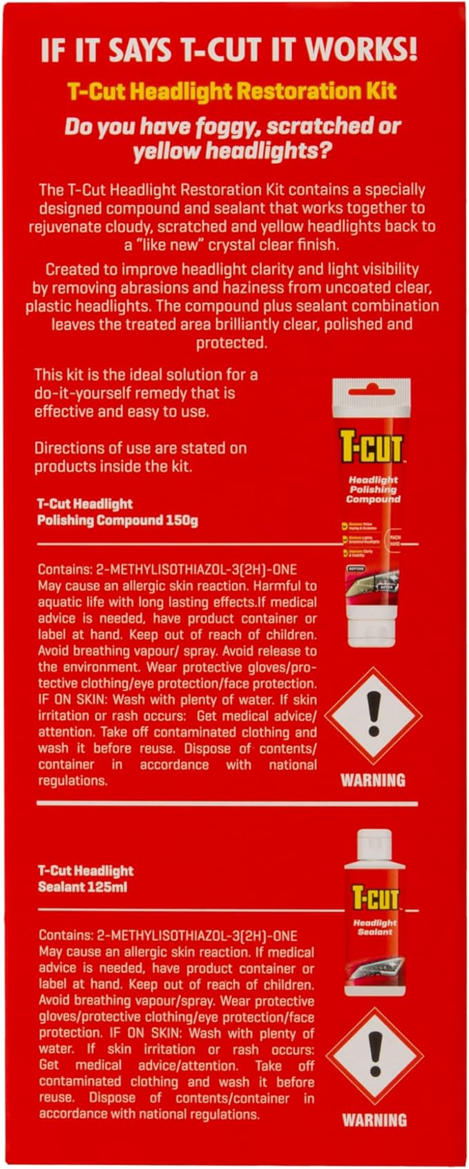 T-Cut Headlight Restoration Kit