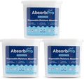 Absorb Pro - Moisture Absorber Tub Fragrance Free - 3-Pack - 18 oz Unscented Disposable Odor Eliminator Box & Dehumidifier for Garage, Home, Kitchen, Bedroom, Bathroom, Closet, Cars, and Boats