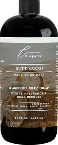 Lapew Butt Naked Scented Mop Soap Concentrate 36 oz | Premium Fragranced Floor Cleaner | Streak-Free | Hard Floor Cleaning Solution | Eco Friendly | Made in USA