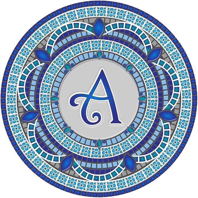 Skip's Garage Custom Monogram Decorative Pool Art - Mosaic Pool Art - Choose Your Size & Personalization - Easy Drop-in Installation