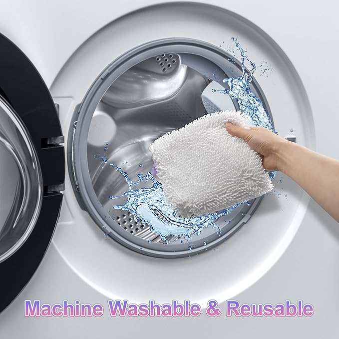 Steam Mop Replacement Pads for Shark Steam Mops S3500 Series S3501 S3601 S3550 S3901 SE450 S3801CO S3601D S2901 S2902 Steam Pocket Mop Pads Floor Cleaning Microfiber Reusable for Shark Mop Pads,6 Pack