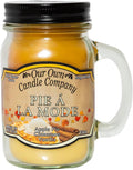 Our Own Candle Company, Pumpkin Cream Pie, Cinnamon, and French Vanilla Scented Mason Jar Candle, 100 Hour Burn Time, Made in The USA - 13 Ounces