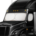 EcoNour Windshield Sun Shade for Semi Truck Windshield | Large Coverage Foldable Front Window Sunshade | Heavy Duty UV & Heat Reflective Sun Visor