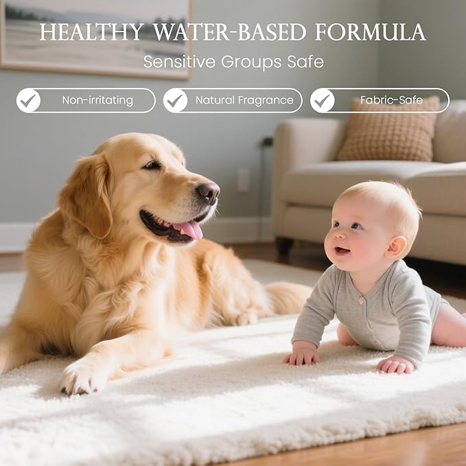 ‌M&SENSE Air & Fabric & Pet Odor Eliminator Spray - 16.9oz Large Size Natural Safe Air Freshener Eucalyptus Mint Scented Deodorizer for Home Eliminates Smoke Musty Smells, Ideal for Entryway Bathroom