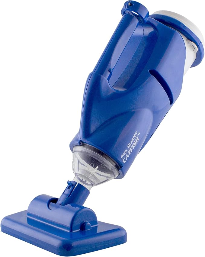 POOL BLASTER Catfish Cordless Pool Vacuum for Spot-Cleaning, Hot Tubs & Spas, Handheld Rechargeable, up to 45 Min Runtime, Quick, Efficient Swimming Pool Cleaner, Above Ground & Inground Pool Steps