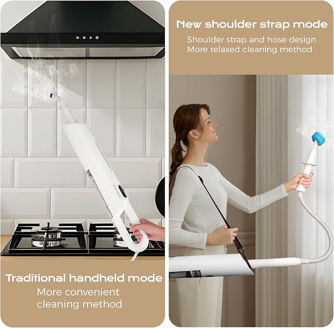 Steam Mop All-in-one with 13 Accessories for Hardwood,Tiles & Carpet