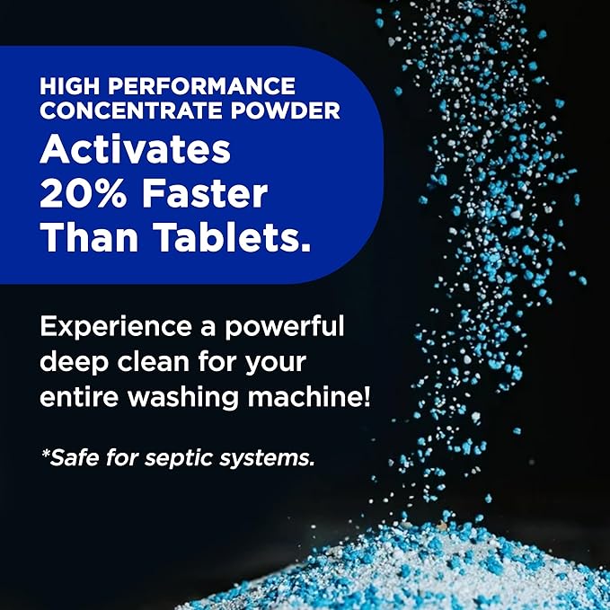 Washing Machine Cleaner by Tide, Washer Machine Cleaner with Oxi for Front and Top Loader Washer Machines, Deep Cleaning Residue & Odor Eliminator, 10 Month Supply + Calendar