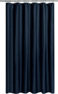 N&Y HOME Fabric Shower Curtain or Liner Extra Long 72 x 84 Inches - Hotel Quality, Machine Washable, Water Repellent - Navy Blue, 72x84