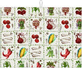 Vegetables Peppers Corn Dish Drying Mat 18x24 For Kitchen Counter Absorbent Microfiber Dishes Pad Dish Drainer Rack Mats Fast Dry Kitchen Accessories