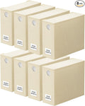 SpaceAid 8 Pack Bed Sheet Organizers and Storage, Foldable Sheet Organizer for Linen Closet, Sheets Set Folder Keeper with Window XL (Queen & King Size) Bedding Container (Beige, 8 Pack)