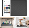 URMONA Under Sink Mat for Kitchen Waterproof, 31" x 22" Silicone Under Sink Mat for Shelf Liner Organizer, Cabinet Sink Protector Under Sink Liner for Bottom Kitchen, Bathroom(Black)