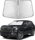 EcoNour Windshield Sun Shade Compatible for GMC Terrain 2018-2025 Front Window Sunshade Foldable Sun Visor UV & Heat Blocking Protection