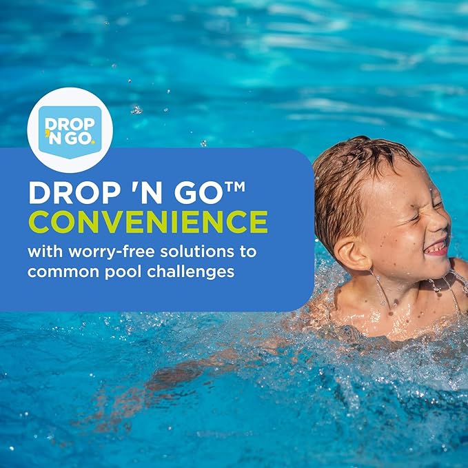 FROG Algae Gone - Dry Formula Algaecide Removes Green and Yellow Algae for Pools up to 20,000 Gallons - Pool Maintenance & Treatment - 2 Pods