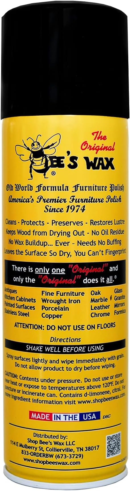 The Original Bee's Wax Old World Formula Furniture Polish - 3 Pack