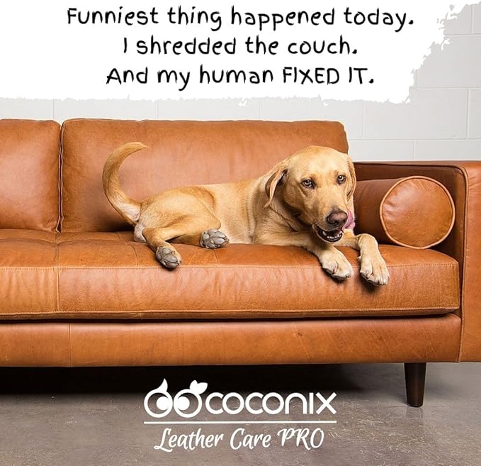 COCONIX Leather & Vinyl Repair Kit - Brown & Shades | Fix Tears, Holes, Scratches, and Peeling on Leather and Vinyl Furniture, Car Seats, and Jackets | Easy Application with Customizable Colors