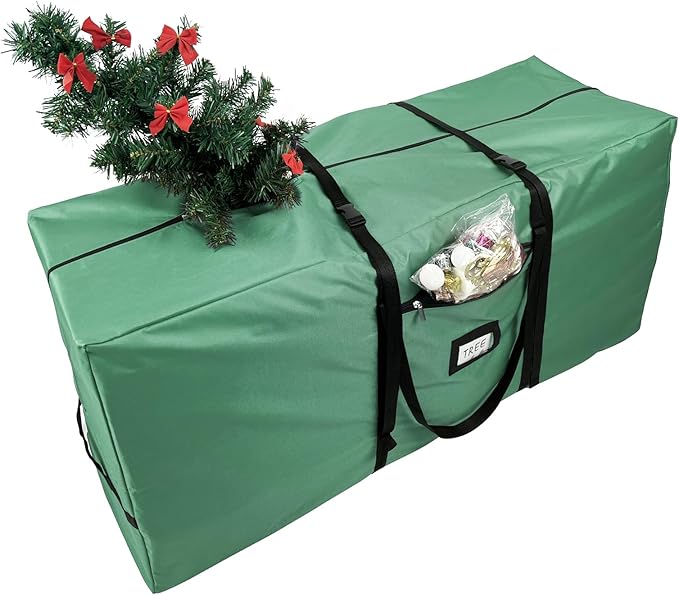 Christmas Tree Storage Bag Extra Large Waterproof Heavy Duty Storage Containers, Fits Up to Tall 7.5 ft Xmas Artificial Tree, 600D Oxford Xmas Holiday Tree Bag with Reinforced Handles Dual Zipper