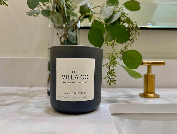 Lavender Ember | Scented Candle for Women & Men | Hand-Poured, Aromatic & Fragrant | 60 Hour Burn Time 12.7 OZ | Soy Based | Phthalate Free | Made in USA